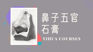 五官鼻子石膏素描