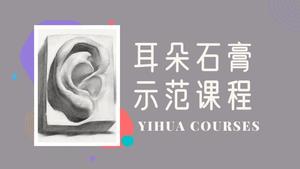 五官耳朵石膏素描